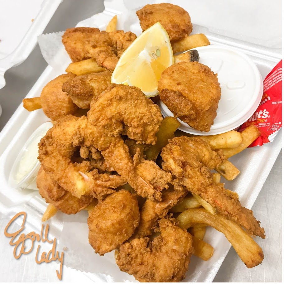 Homey seafood spot with quick-bite plates and seating.