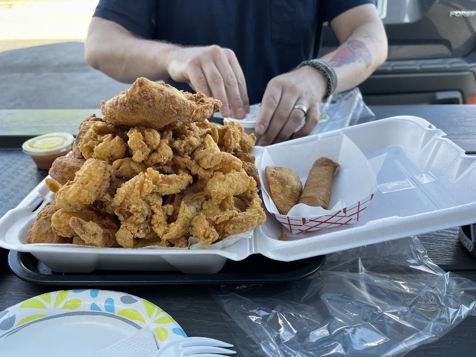 Clam Strip Plate